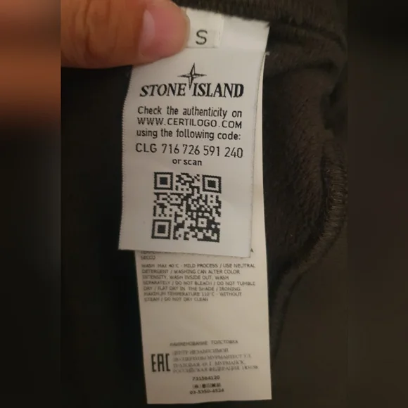Olive Green Stone Island HoodieSize: S 100% Authentic as shown in last photo - Picture 4 of 8